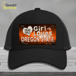 This Girl Loves Oregon State Novelty License Plate Hat Mesh / Black