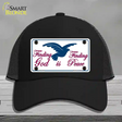 Finding God Finding Peace Novelty License Plate Hat Mesh / Black