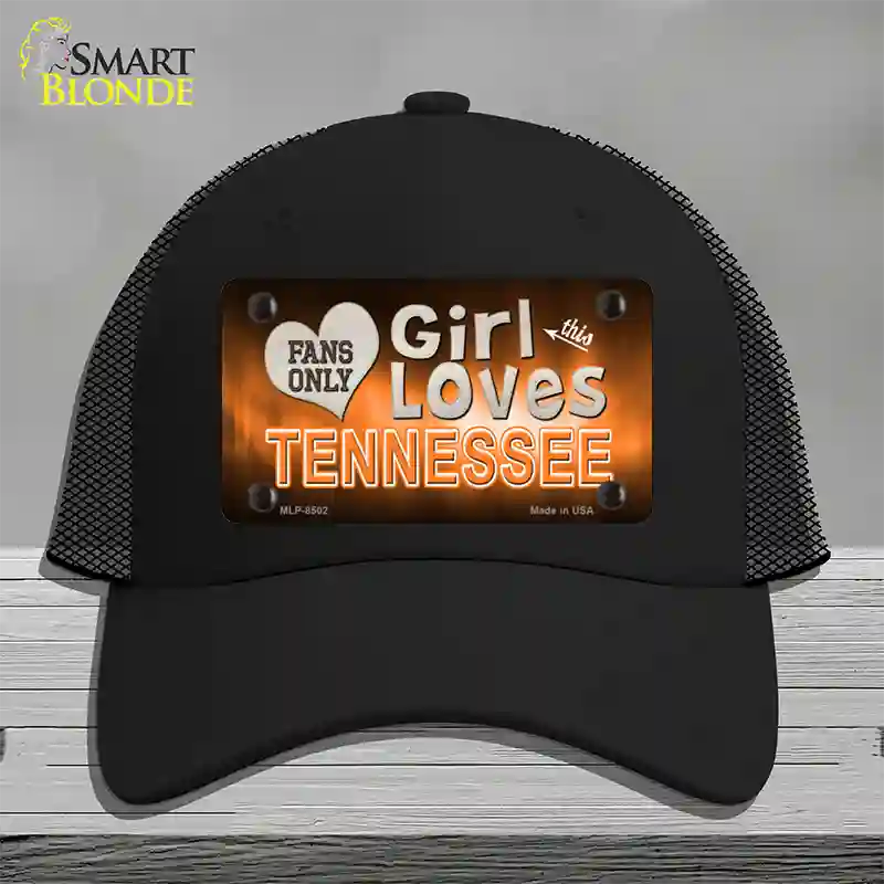 This Girl Loves Tennessee Novelty License Plate Hat Mesh / Black