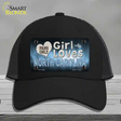 This Girl Loves North Carolina Novelty License Plate Hat Mesh / Black