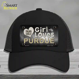 This Girl Loves Purdue Novelty License Plate Hat Mesh / Black