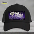 This Girl Loves Northwestern Novelty License Plate Hat Mesh / Black