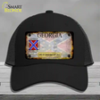 Georgia Rusty State Novelty License Plate Hat Mesh / Black