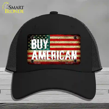 Buy American Novelty License Plate Hat Mesh / Black