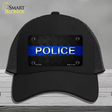 Police Thin Blue Line Novelty License Plate Hat Mesh / Black