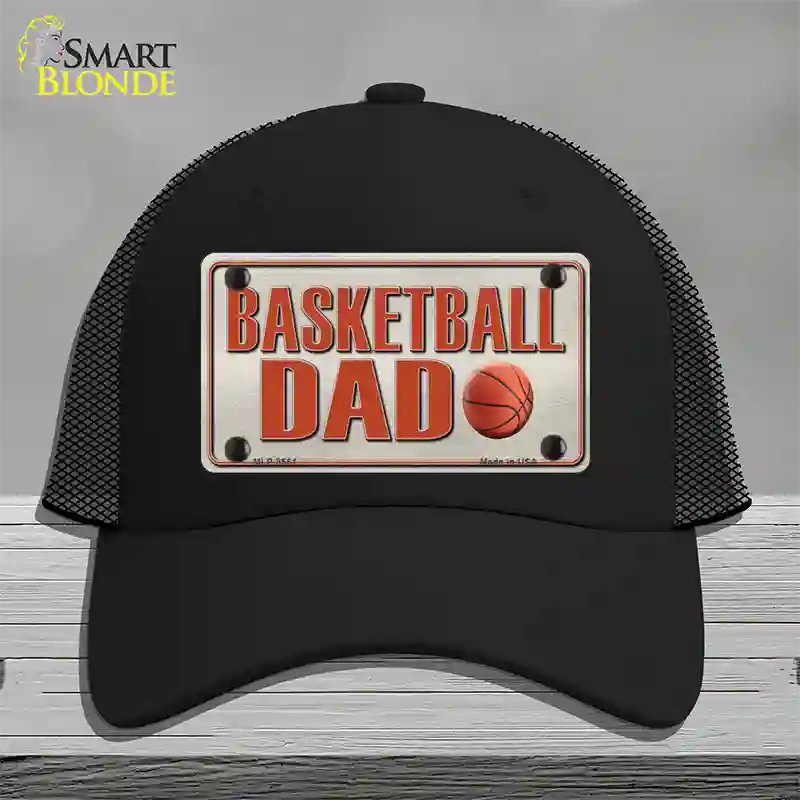 Basketball Dad Novelty License Plate Hat Mesh / Black