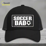 Soccer Dad Novelty License Plate Hat Mesh / Black