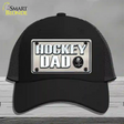 Hockey Dad Novelty License Plate Hat Mesh / Black