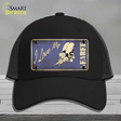 I Love My Seabee Novelty License Plate Hat Mesh / Black