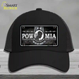 POW MIA Novelty License Plate Hat Mesh / Black