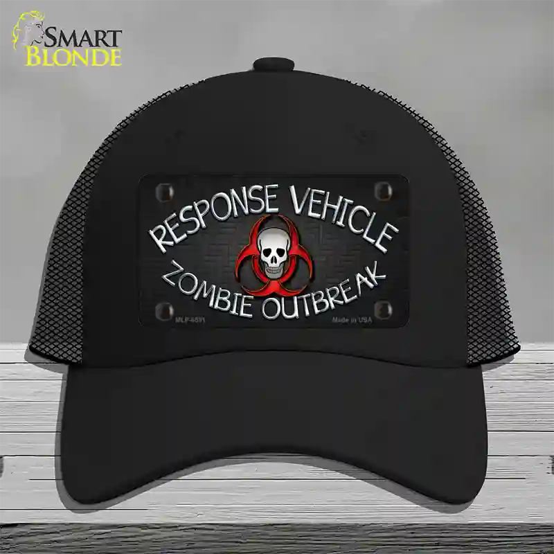 Response Vehicle Novelty License Plate Hat Mesh / Black