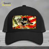 Alaska Love Novelty License Plate Hat Mesh / Black