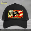 Connecticut Love Novelty License Plate Hat Mesh / Black