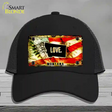 Montana Love Novelty License Plate Hat Mesh / Black