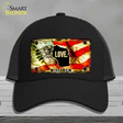 Wisconsin Love Novelty License Plate Hat Mesh / Black