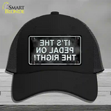 Pedal On The Right Novelty License Plate Hat Mesh / Black