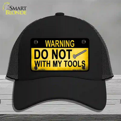 Do Not Screw Novelty License Plate Hat Mesh / Black