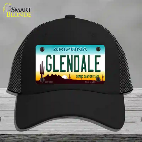 Glendale Arizona Novelty License Plate Hat Mesh / Black