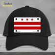 Washington DC Flag Novelty License Plate Hat Mesh / Black