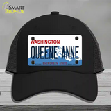 Queene Anne Washington Novelty License Plate Hat Mesh / Black