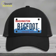 Bigfoot Washington Novelty License Plate Hat Mesh / Black