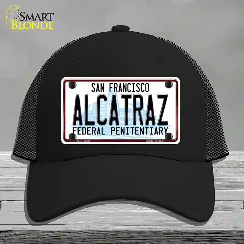 Alcatraz Novelty License Plate Hat Mesh / Black