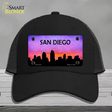 San Diego Silhouette Novelty License Plate Hat Mesh / Black