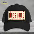 Boss Hogg Hazzard County Novelty License Plate Hat Mesh / Black