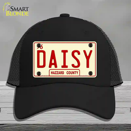 Daisy Novelty License Plate Hat Mesh / Black