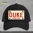 Duke Novelty License Plate Hat Mesh / Black