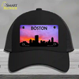 Boston Silhouette Novelty License Plate Hat Mesh / Black