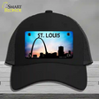 St Louis Silhouette Novelty License Plate Hat Mesh / Black