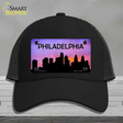 Philadelphia Silhouette Novelty License Plate Hat Mesh / Black