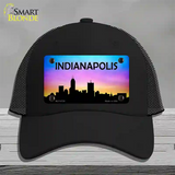 Indianapolis Silhouette Novelty License Plate Hat Mesh / Black