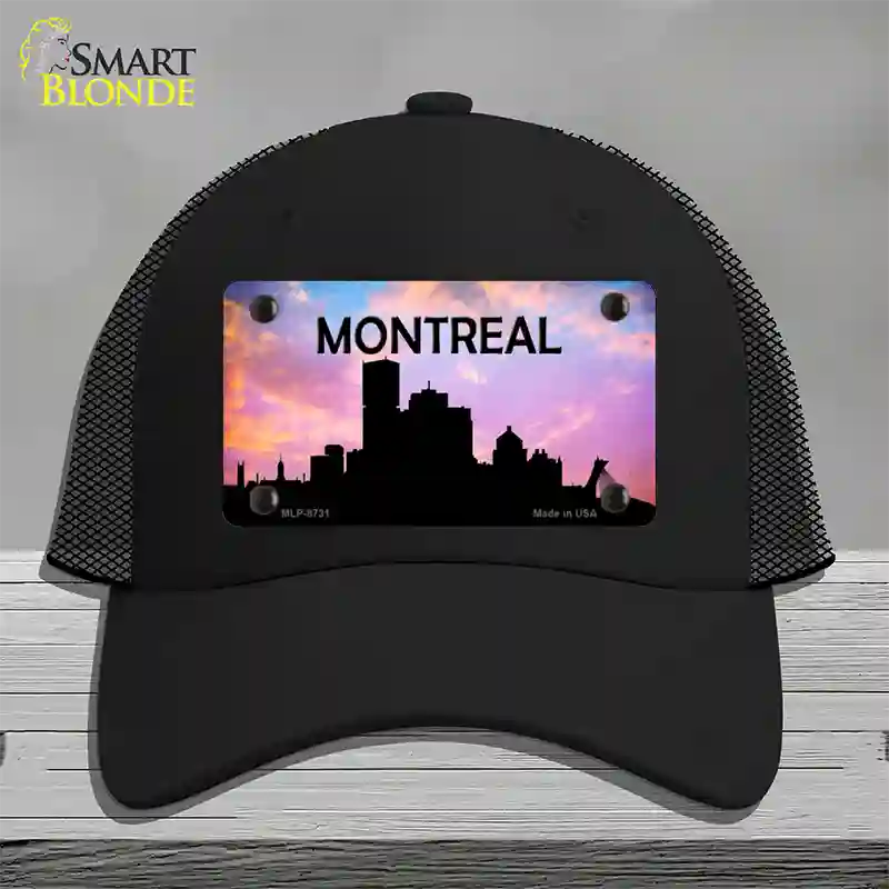 Montreal Silhouette Novelty License Plate Hat Mesh / Black