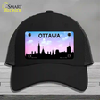 Ottawa Silhouette Novelty License Plate Hat Mesh / Black