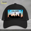 Calgary Silhouette Novelty License Plate Hat Mesh / Black