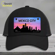 Mexico City Silhouette Novelty License Plate Hat Mesh / Black