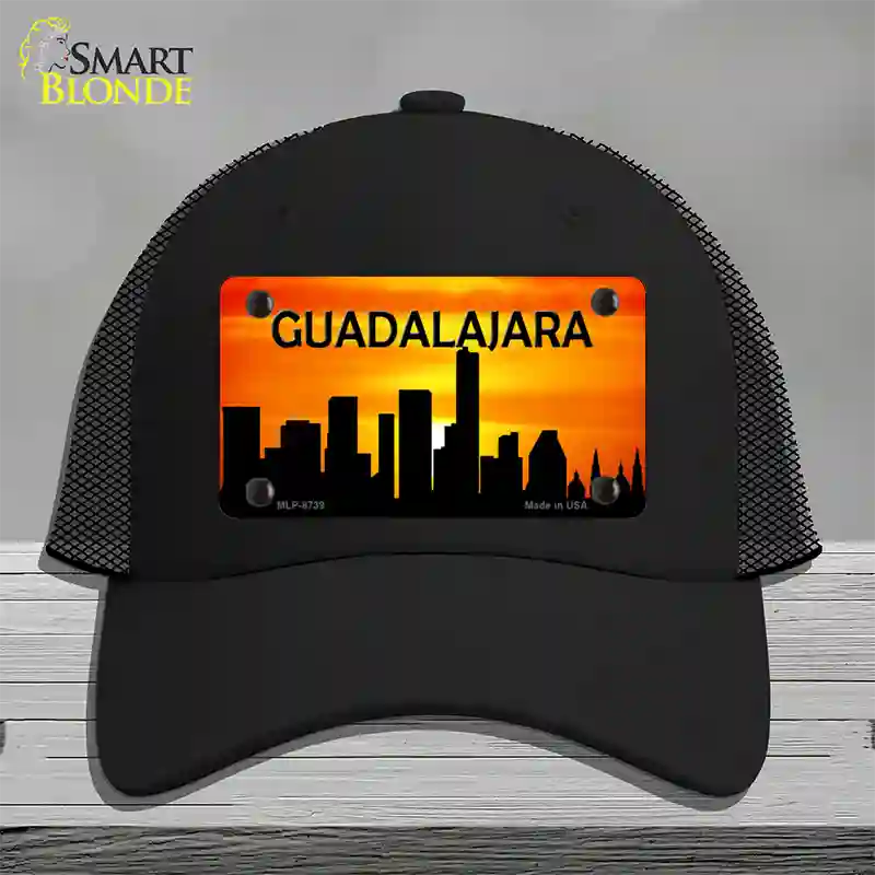 Guadalajara Silhouette Novelty License Plate Hat Mesh / Black