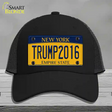 Trump 2016 Novelty License Plate Hat Mesh / Black