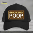 Honk If You Have To Poop Novelty License Plate Hat Mesh / Black