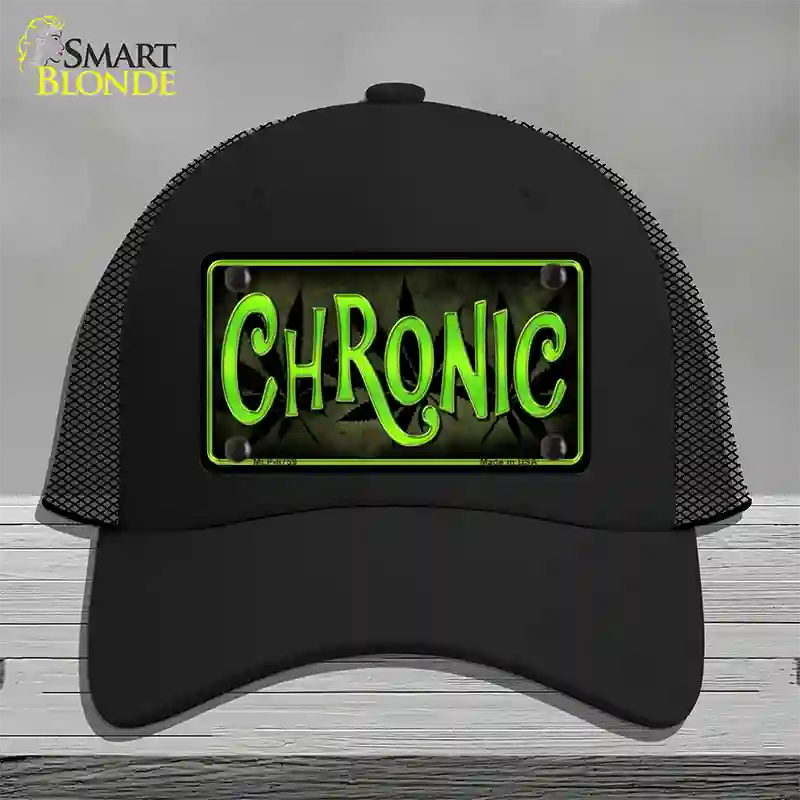 Chronic Novelty License Plate Hat Mesh / Black