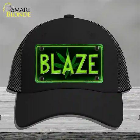 Blaze Novelty License Plate Hat Mesh / Black