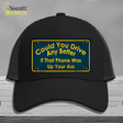 Could You Drive Novelty License Plate Hat Mesh / Black