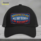 Nothing To Do Novelty License Plate Hat Mesh / Black