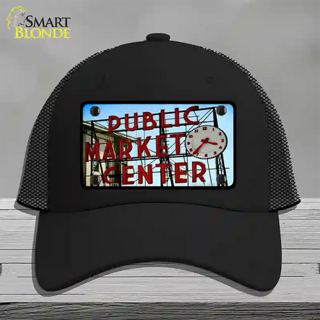 Pikes Place Novelty License Plate Hat Mesh / Black