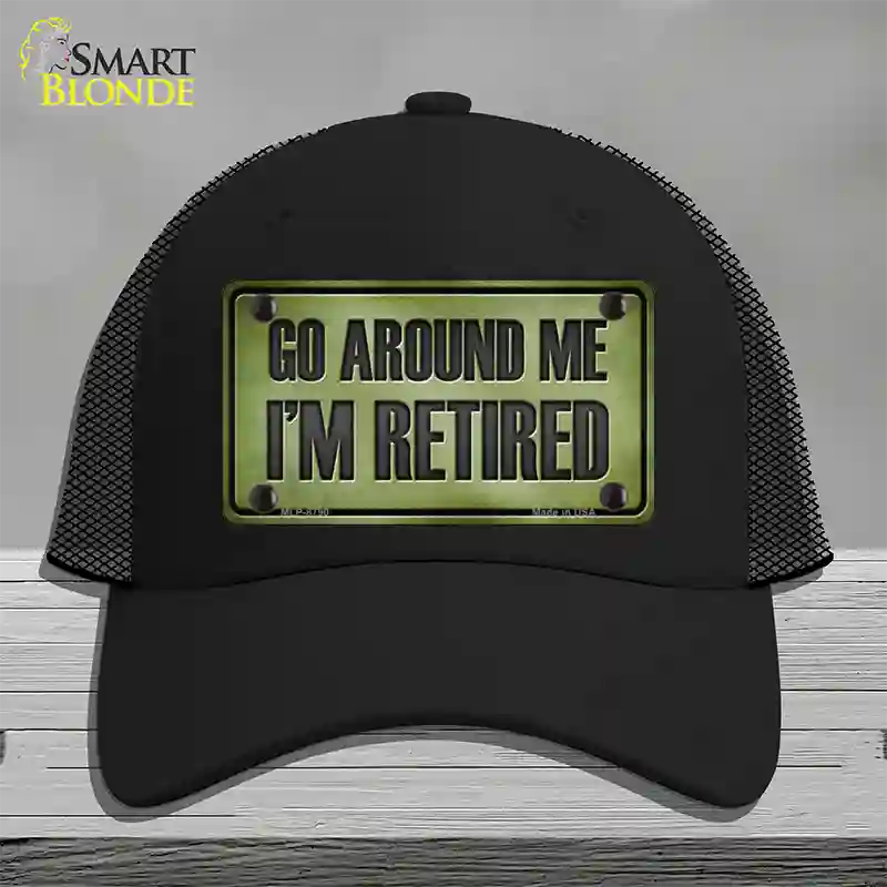 Go Around Me Novelty License Plate Hat Mesh / Black