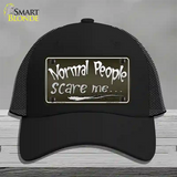 Normal People Novelty License Plate Hat Mesh / Black