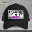 I Love My Geek Novelty License Plate Hat Mesh / Black