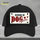 Beware of Dogs Novelty License Plate Hat Mesh / Black